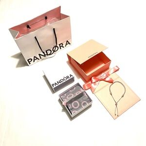 Pandora Moments Snake Chain Slider Bracelet - Sterling Silver, Gift-Ready